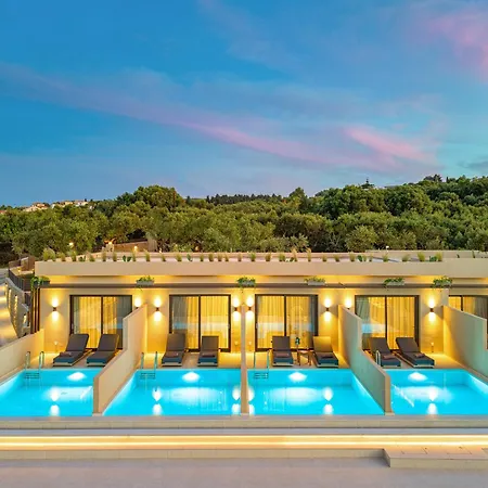 Helena's Aether - Seaview & Heated Infinity Pool Tragaki