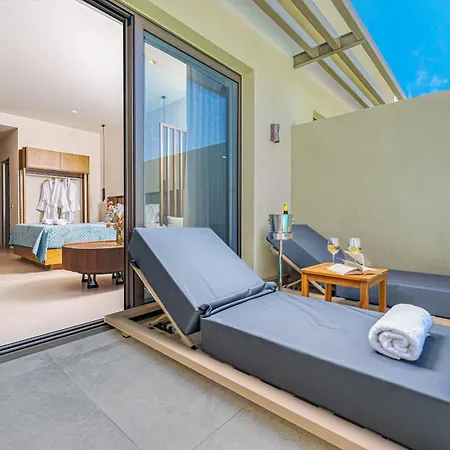 Helena's Aether - Seaview & Heated Infinity Pool Tragaki