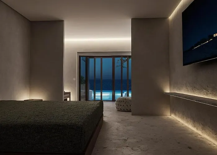 Helena's Aether - Seaview & Heated Infinity Pool מלון טרגקי